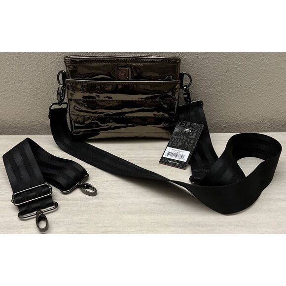 THINK ROYLN Downtown Crossbody Bag Quilted Smokey Mirror Convertible Lightweight - Picture 1 of 6